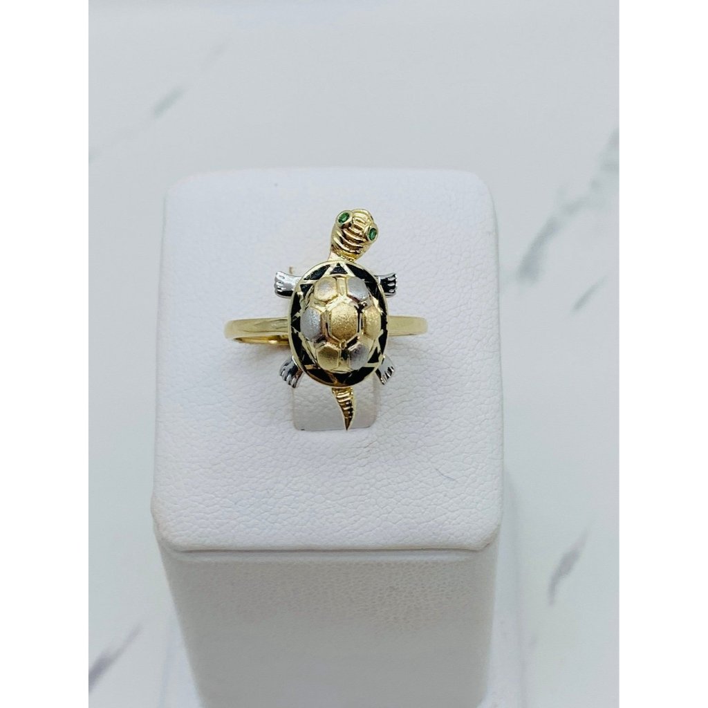 10k Solid Gold Ring Turtle Size 7.5